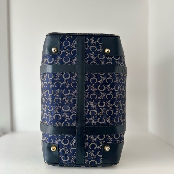 SALE! Céline Boston Bag in Navy Blue Rare, Vintage Y2K Celine Speedy 30cm - Picture 14 of 15